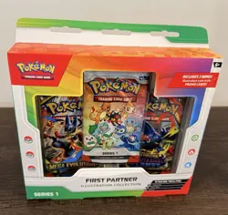Pokemon TCG First Partner Illustration Collection Series 1 Box 2021 Promo - Image 1
