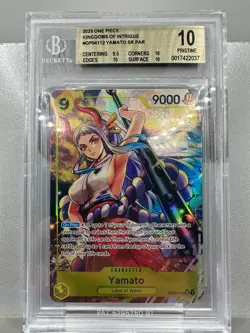 Yamato Alt Art Sr OP04112 One Piece Kingdoms Of Intrigue Gaming Bgs 10 Gold - Image 1