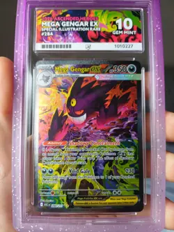 Pokemon Ascended Heroes Mega Gengar ex SIR 284/217 Ace Gem Mint 10 Perfect Subs - Image 1