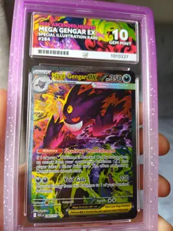 Pokemon Ascended Heroes Mega Gengar ex SIR 284/217 Ace Gem Mint 10 Perfect Subs - Image 2