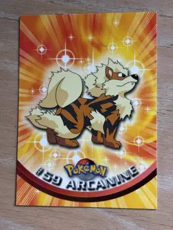 Pokemon Topps #59 Arcanine Black Topps Logo - Image 1