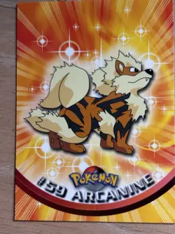Pokemon Topps #59 Arcanine Black Topps Logo - Image 2