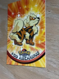 Pokemon Topps #59 Arcanine Black Topps Logo - Image 3