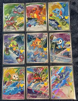 Pokemon First Partner Illustration Collection Promos (Full Set) - Image 1