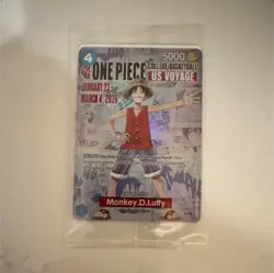 Bandai Namco One Piece CCG Monkey D. Luffy US Voyage Promo Card ST13-003 - Image 1