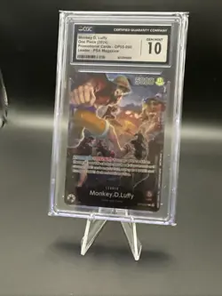 2024 PSA Magazine Promo One Piece Monkey D. Luffy OP-05-60 CGC Gem Mint 10 - Image 1