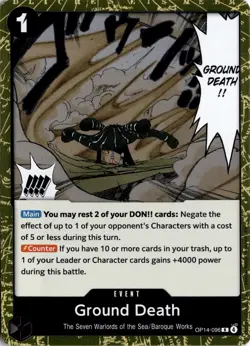Ground Death R The Azure Sea's Seven OP14-096 One Piece TCG - Image 1