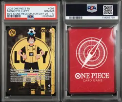 One Piece Promos ST13-003 Monkey D. Luffy Bvb X One Piece Match Day PSA 10 #2 - Image 1