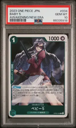 2023 One Piece Baby 5 #034 OP-05 Awakening of the New Era Japanese PSA 10 - Image 1