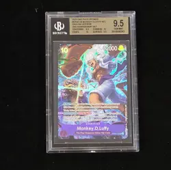 2025 One Piece Monkey D. Luffy 2nd Anniversary Set Alt Art SEC OP05-119 BGS 9.5 - Image 1