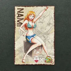 S5181 Nami HOLO Japanese One Piece x Nakau 20th Anniversary Promo Card F21 - Image 2