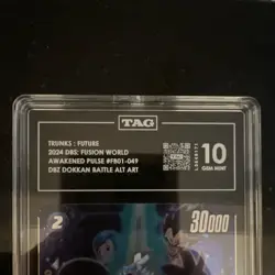 Bandai Dragon Ball Super Card Game Trunks: Future Foil Alt Art TAG 10 FB01-049 - Image 2