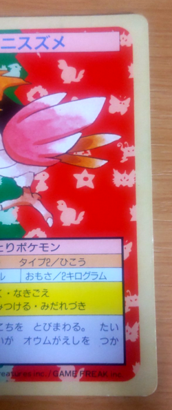 Pokemon Card Japanese Top sun Spearow 1995 vintage from Japan - Image 2