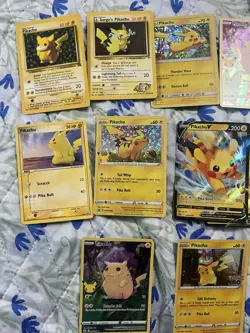 Nintendo Pokemon TCG Pikachu Card Lot x32 - V, VMAX, Holo, Promo - Image 3