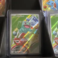 Pokemon TCG Bulbasaur Holo Card 001 Basic 80 HP Leech Seed Standard - Image 1