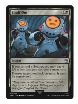 MTG - Snuff Out - Normal -Universes Beyond: Doctor Who - Near Mint - Image 1
