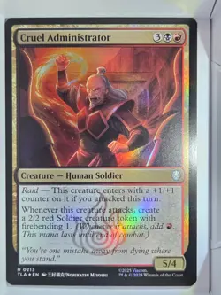 Cruel Administrator (FOIL) - U213 - MTG - Avatar: The Last Airbender (TLA) - Image 1