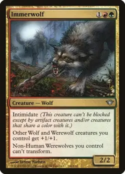 Immerwolf 1x MtG Dark Ascension SP/NM - Image 1