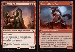x1 Kruin Outlaw // Terror of Kruin Pass R MTG Innistrad Remastered M/NM, English - Image 1