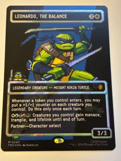 Leonardo, the Balance M0083) (Borderless) (Surge Foil) Commander: Teenage Mutant - Image 1