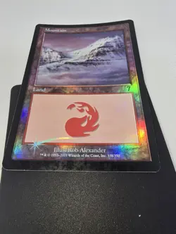 Wizards Mountain 7th Edition 338/350 Land Red Foil Rob Alexander MTG - Image 3
