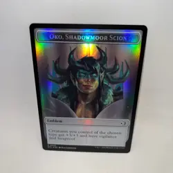Elk // Emblem 2 // 12 Token Lorwyn Eclipsed Magic: The Gathering Foil LP - Image 2