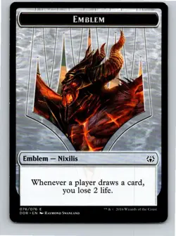 Magic the Gathering Ob Nixilis Reignited Emblem Duel Decks: Nissa vs. Ob MTG - Image 1