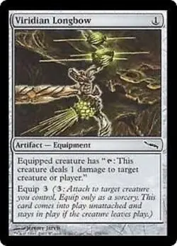 Viridian Longbow x4 Mirrodin MtG NM - Image 1