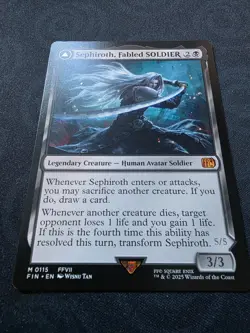 MTG Final Fantasy - Sephiroth Fabled SOLDIER 115 Normal - Near Mint - Image 3