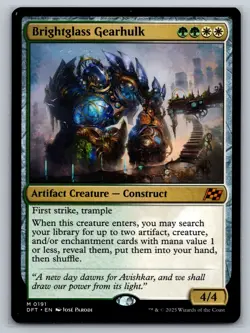MTG Brightglass Gearhulk 0191 Aetherdrift Regular Rare NM/M - Image 1