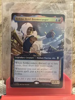 Sokka, Bold Boomeranger (Extended Art) Avatar: The Last Airbender Foil - Image 1