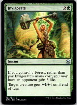 Magic the Gathering Invigorate Eternal Masters x1 MTG Free Shipping! - Image 1