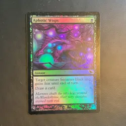 Wizards of the Coast Aphotic Wisps Black Foil Shadowmoor 55/301 2008 Jim Nelson - Image 1