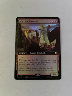 Wartime Protestors (Extended Art Foil) 0375 Avatar: The Last Airbender TLA MTG - Image 1