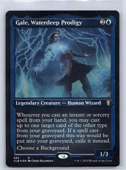 Gale, Waterdeep Prodigy Commander Legends: Battle for Baldur's Gate 485 Foil - Image 1