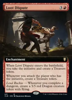 Loot Dispute x1 1x Extended Art Commander Baldur's Gate NM MTG - Image 1