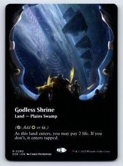 Godless Shrine Borderless - Edge of Eternities - MTG - Image 1