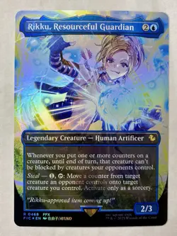 Rikku, Resourceful Guardian (Borderless Chocobo Track Foil) MTG Final Fantasy NM - Image 1