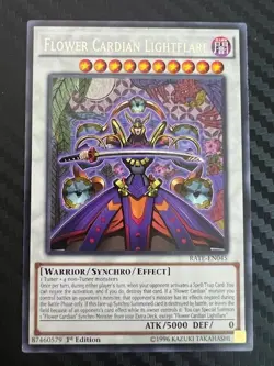 Yugioh Flower Cardian Lightflare RATE-EN045 Rare 1st Ed VLP - Image 1