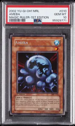 2002 YU-GI-OH! MRL-MAGIC RULER 1ST EDITION #010 AMEBA PSA 10 - Image 1