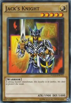 Jack's Knight - YGLD-ENC13 - Common - Unlimited Edition - Lightly Played - Image 1