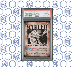 2024 ONE PIECE JPN EMPERORS IN THE NEW WORLD WANTED AA MARSHALL D. TEACH PSA 10 - Image 1