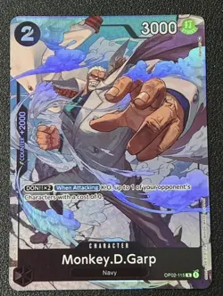 Monkey.D.Garp OP02-115 R Alt Art One Piece Paramount War - NM - English - Image 1