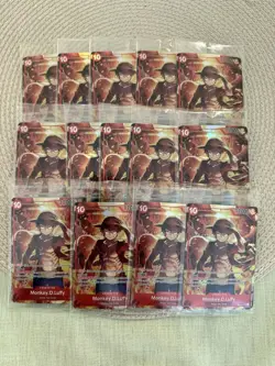 One Piece TCG Monkey D Luffy ST10-006 Treasure Booster Promo SEALED Lot Of 14 - Image 1