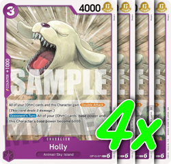 Holly OP15-071 4x One Piece TCG Playset NM Adventure on Kami’s Island - Image 1