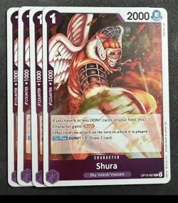 One Piece TCG - Shura OP15-067 Foil Playset (x4) Adventure on Kami's Island - Image 1