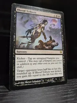 MTG Blood Tribute - Zendikar - Moderately Played Reg/English - Image 1