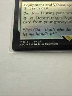 MTG Cid, Freeflier Pilot 0131 Foil (Extended Art) Final Fantasy Comndr NM FIC - Image 2