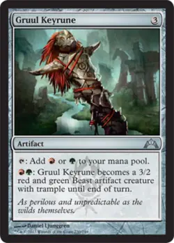 Gruul Keyrune -Foil Light Play MTG Gatecrash - Image 1