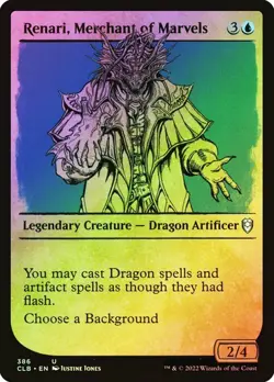 NM Showcase Foil Renari, Merchant of Marvels, MTG, Baldur's Gate, Magic, 386 - Image 1